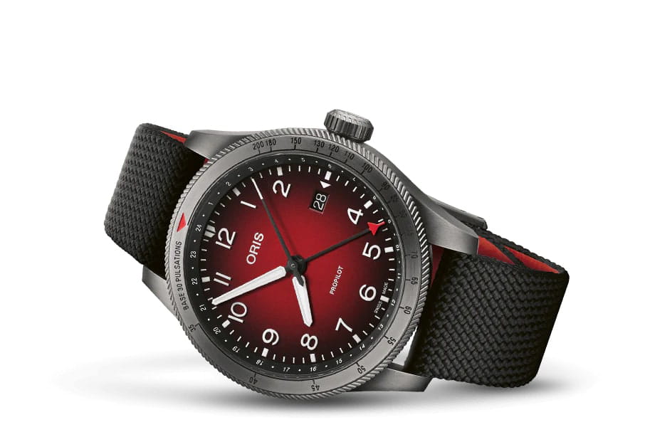 Oris Oris Propilot Gmt 01 798 7773 4268-07 3 20 14GLC , наручные мужские часы фото под углом